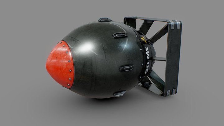 Atomic Bomb - Easter Freebie 3D Model