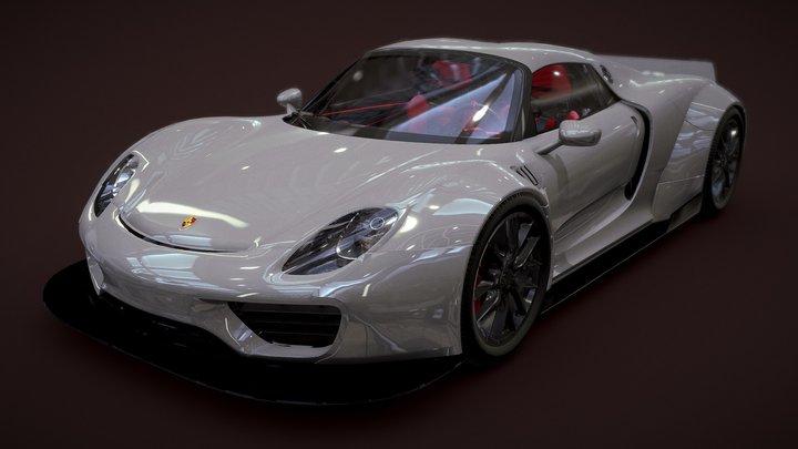 Porsche 918 Free 3D Model