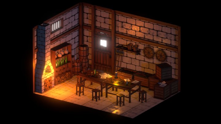 Medieval Room 3D Model