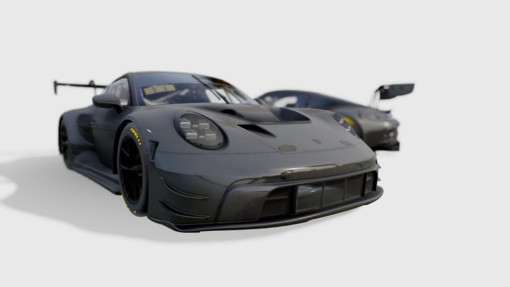 Porsche 911 (992) GT3R 3D Model